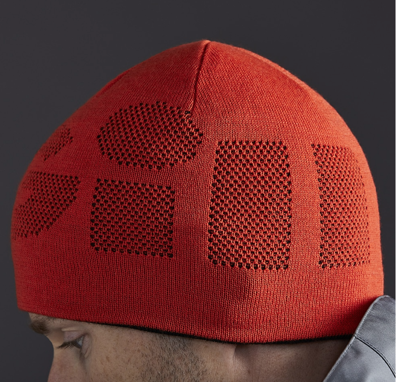 Gill Reversible Knit Beanie in Black Orange-2